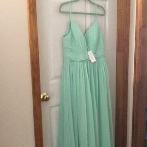 TULLE & CHANTILLY mint green floorlength gown